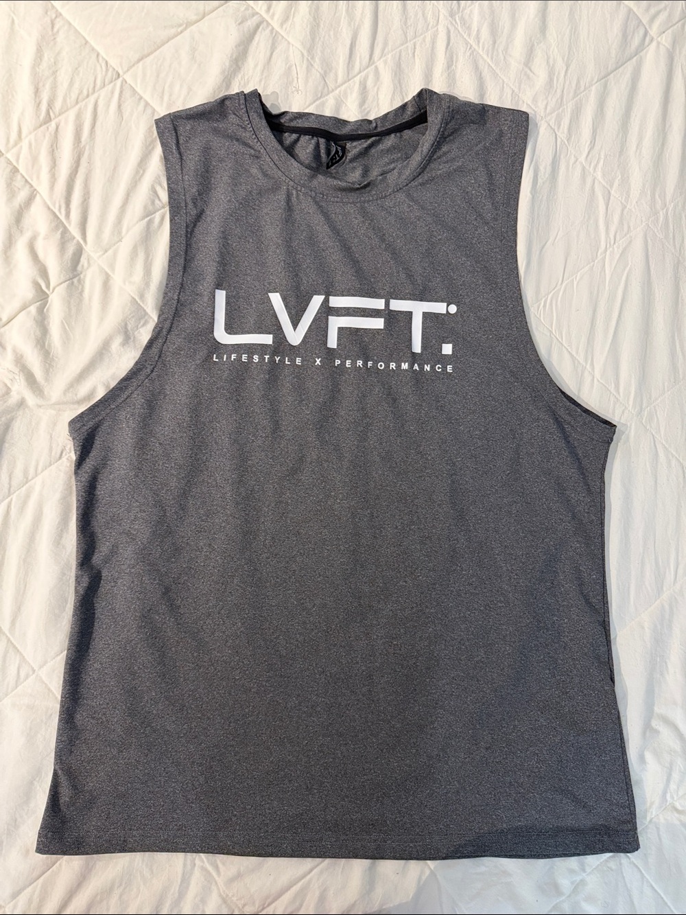 LVFT Men's Performance Tank Top — Charcoal Gray